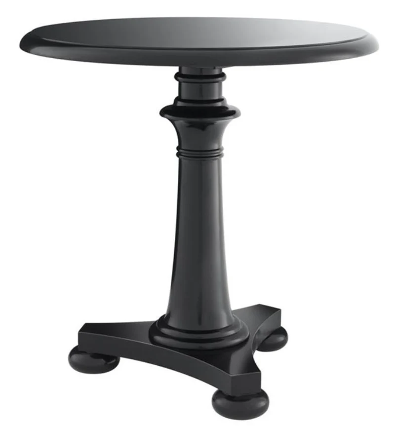 Casa Padrino Luxus Tisch / Beistelltisch Schwarz 75 x H. 75 cm - Hotel Kollektion