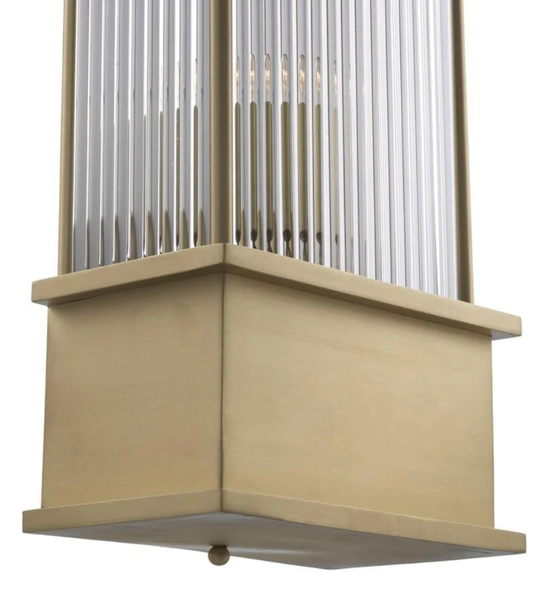 Casa Padrino Wandleuchte Messing 20 x 12 x H. 43 cm - Luxus Hotel & Restaurant Möbel