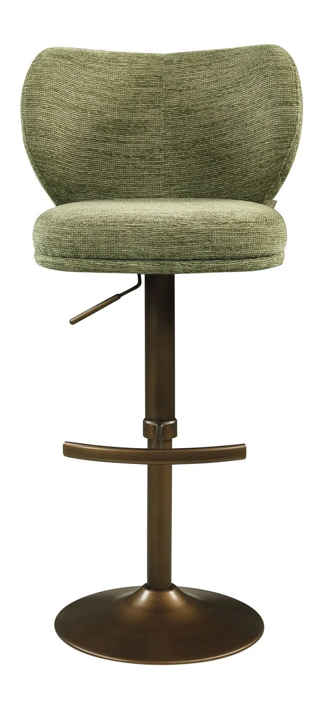 Barhocker Amely pistache softweave mit drehbarer Sitzfläche