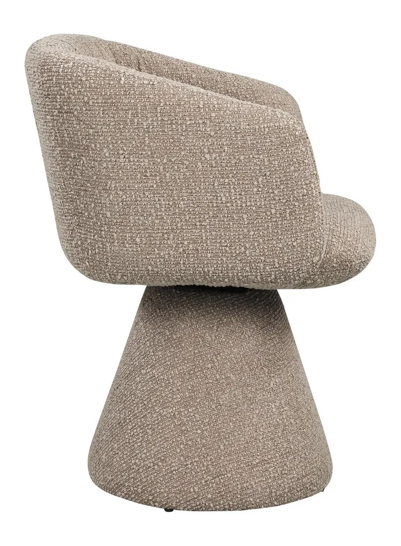 Esszimmerstuhl Madeline Mocca mit Drehfunktion – Richmond Chunky-Bezug
