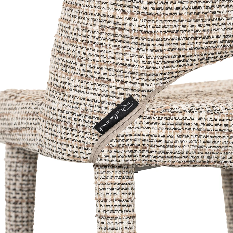 Esszimmerstuhl Cecilia im 2er-Set, trendy nature, Chenille-Bezug