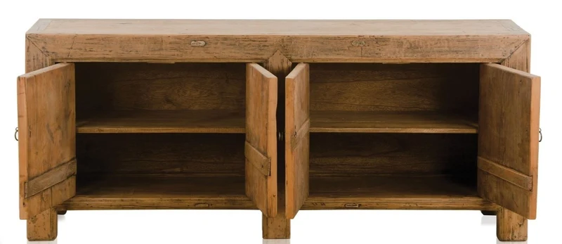Casa Padrino Landhausstil Sideboard Schrank Antik Stil Braun 160 x 40 x H. 67 cm - Landhausstil Kollektion