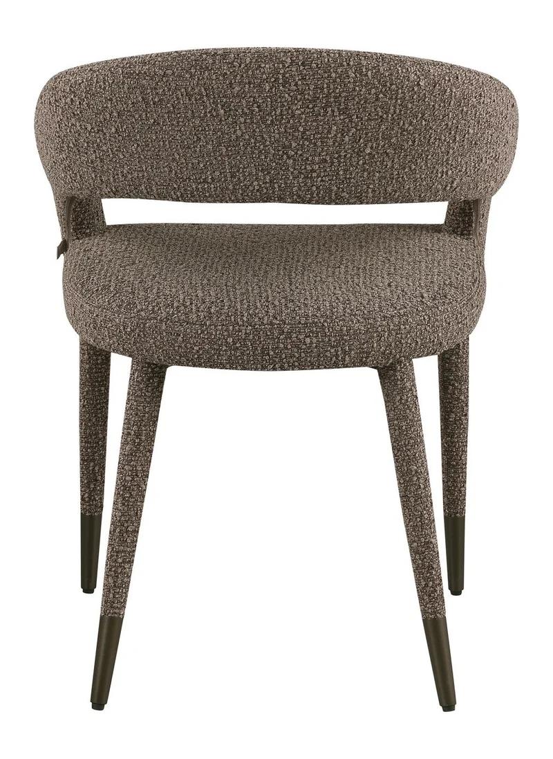 Esszimmerstuhl Gia in Brown Chunky mit Bronze-Beinen – Richmond