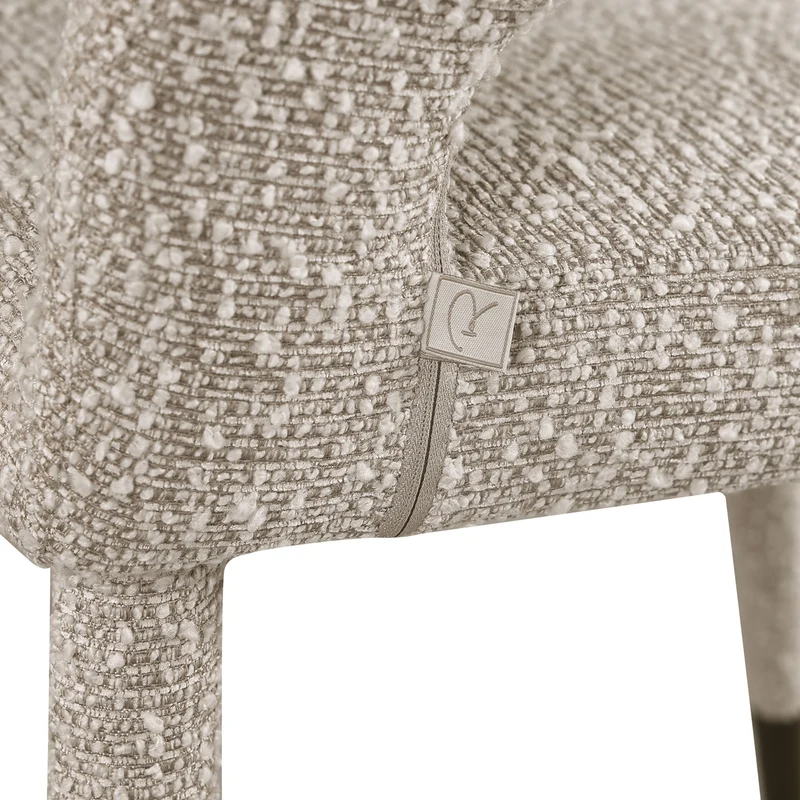 Esszimmerstuhl Gia Natural Chunky mit Bronze-Beinen – Richmond