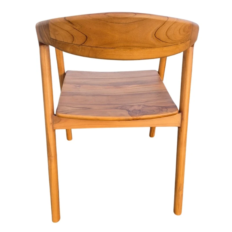 2er Set NEAPEL Teakstuhl natural Design Esszimmer Stühle ergonomisch