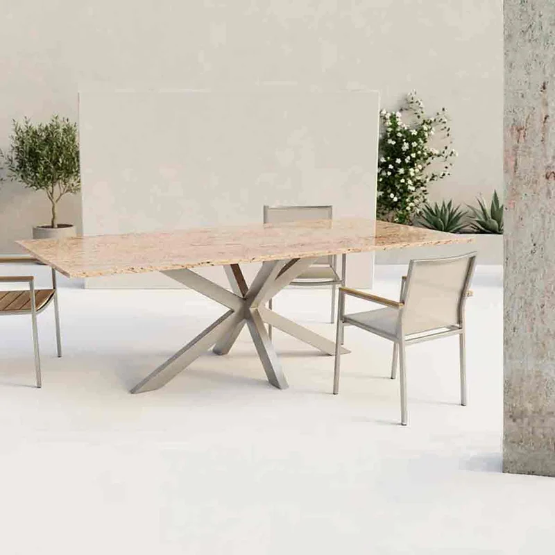 Gartentisch Lumu mit Ivory cream Granitplatte online konfigurieren