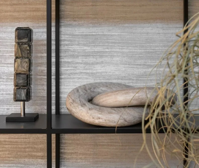 Casa Padrino Luxus Marmor Deko Objekt Ringe Grau - Wohnzimmer Dekoration