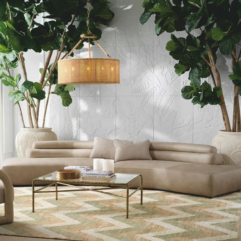 Casa Padrino Luxus Sofa Beige / Schwarz 399 cm - Luxus Hotel Möbel