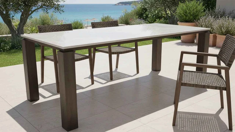 Wetterfester Gartentisch Manea Dekton Keramik