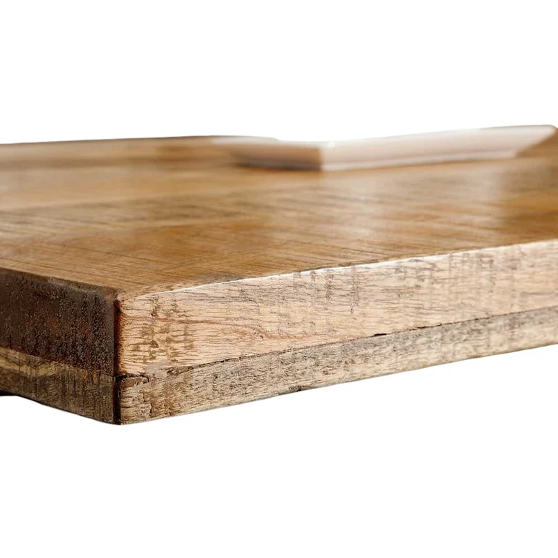 Esstisch CRAFT 160cm Mango natur Massivholz Metall Kufengestell