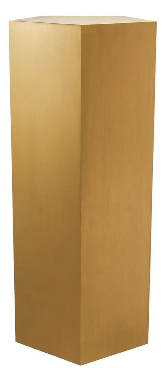 Casa Padrino Luxus Edelstahl Säule Kupferfarben 42 x 40 x H. 100 cm - Luxus Wohnzimmer Möbel