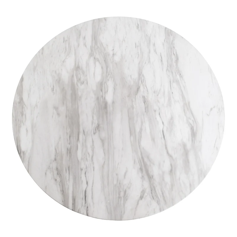 Stylischer Esstisch ZANOL in Marmor-Look ca. D70cm
