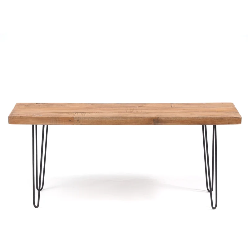 SITZBANK "BOHLE" | 120 cm, Mahagoni, mit Gestell | Beistellbank | Farbe: 01 natur-vintage