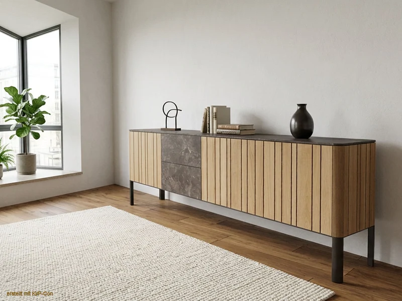 Sideboard Nya - Naturholz und Keramik von Team 7