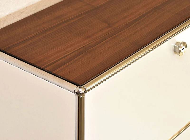 Doppelelement Nussbaum - "real Wood on Top"