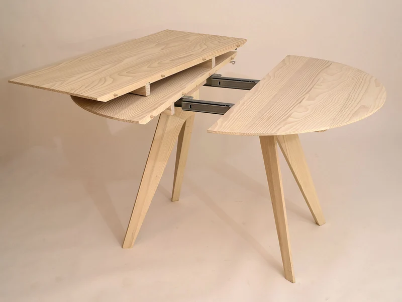 Tisch Sfer, Weißtanne, D 110 cm. Besonders schön und günstig