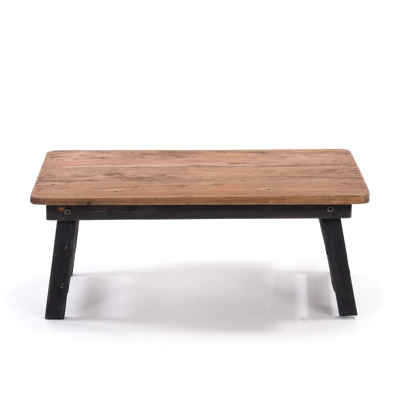 TABLETTTISCH "FOLD" | Mahagoni, 60x40 cm | Frühstückstablett | Farbe: 04 schwarz-natur