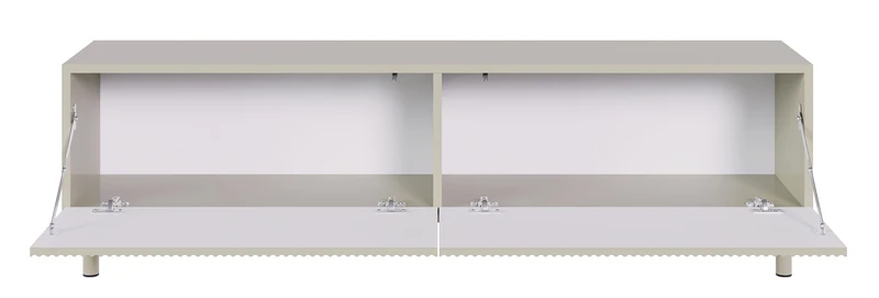TV-Schrank Veldio New mit gefräster Front 140 cm grau-beige