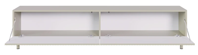 TV-Schrank Veldio New mit gefräster Front 175 cm grau-beige