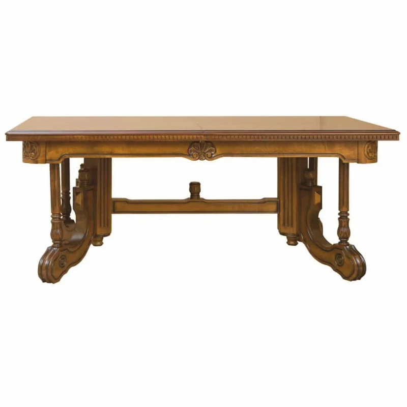 Casa Padrino Luxus Barock Esstisch Braun 200-276 cm - Barockstil Möbel