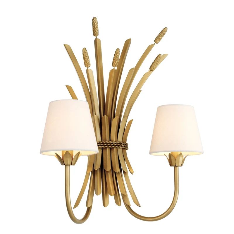 Casa Padrino Luxus Wandleuchte Antik Gold 47 x 24 x H. 53 cm - Hotel & Restaurant Wandlampe