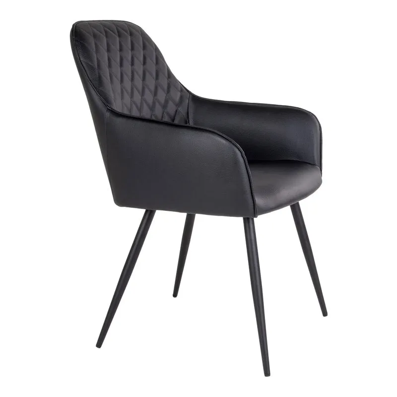 2er Set - Eleganter Stuhl BORA schwarz