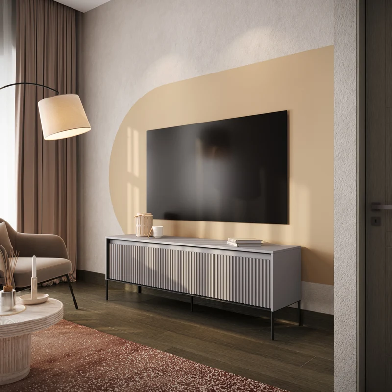 TV-Schrank Trend 167 cm mit LED Grau