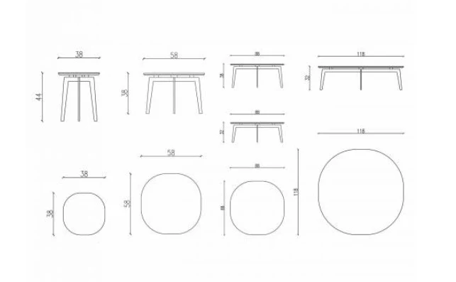 Couchtisch- Set Madison