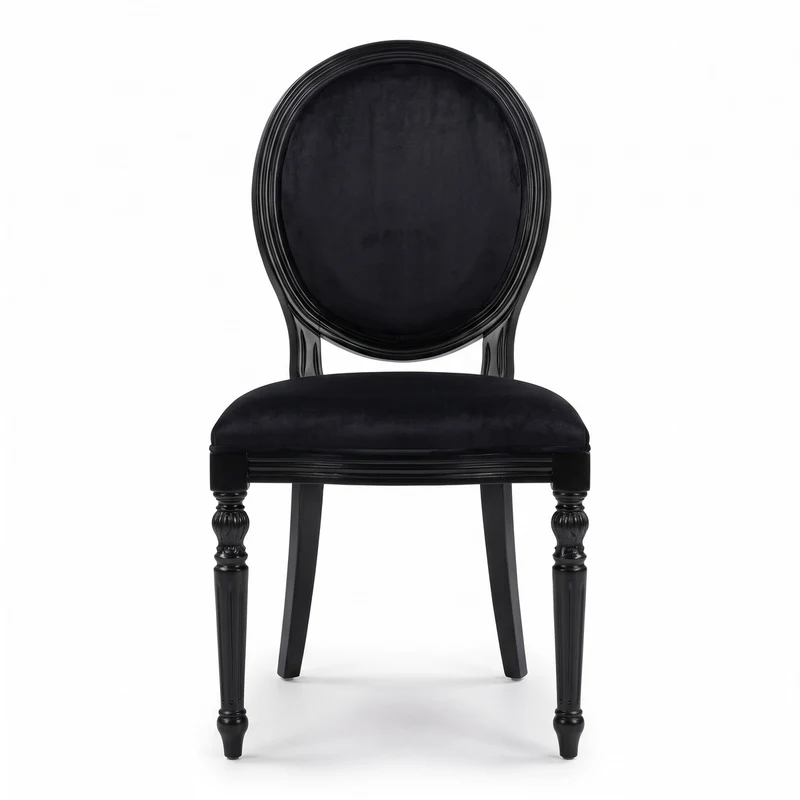 Casa Padrino Luxus Art Deco Samt Esszimmer Stuhl Schwarz - Art Deco Massivholz Stuhl - Art Deco Esszimmer Möbel - Art Deco Möbel - Art Deco Einrichtung - Luxus Möbel im Art Deco Stil