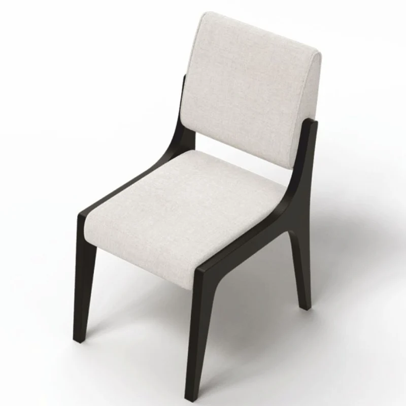 Casa Padrino Luxus Esszimmer Stuhl 6er Set Cremeweiß / Schwarz - Hotel & Esszimmer Möbel