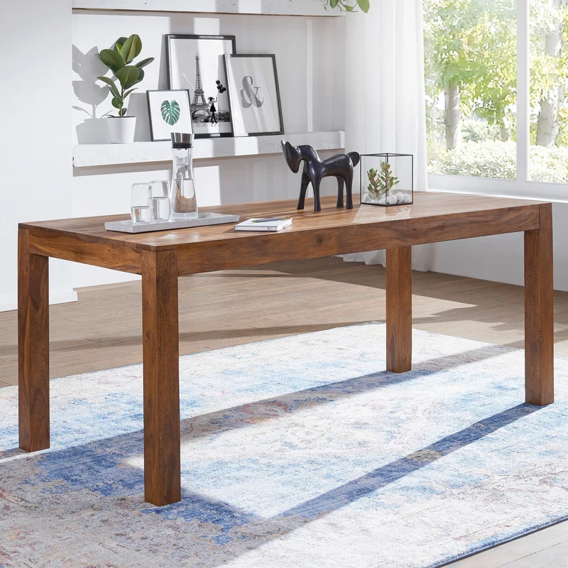 Esszimmertisch MUMBAI 160x80x76cm Sheesham Massivholz Rechteckig