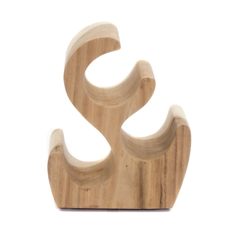 NATUR HOLZ FLASCHENREGAL "CURVE 3" | Suarholz | Weinregal