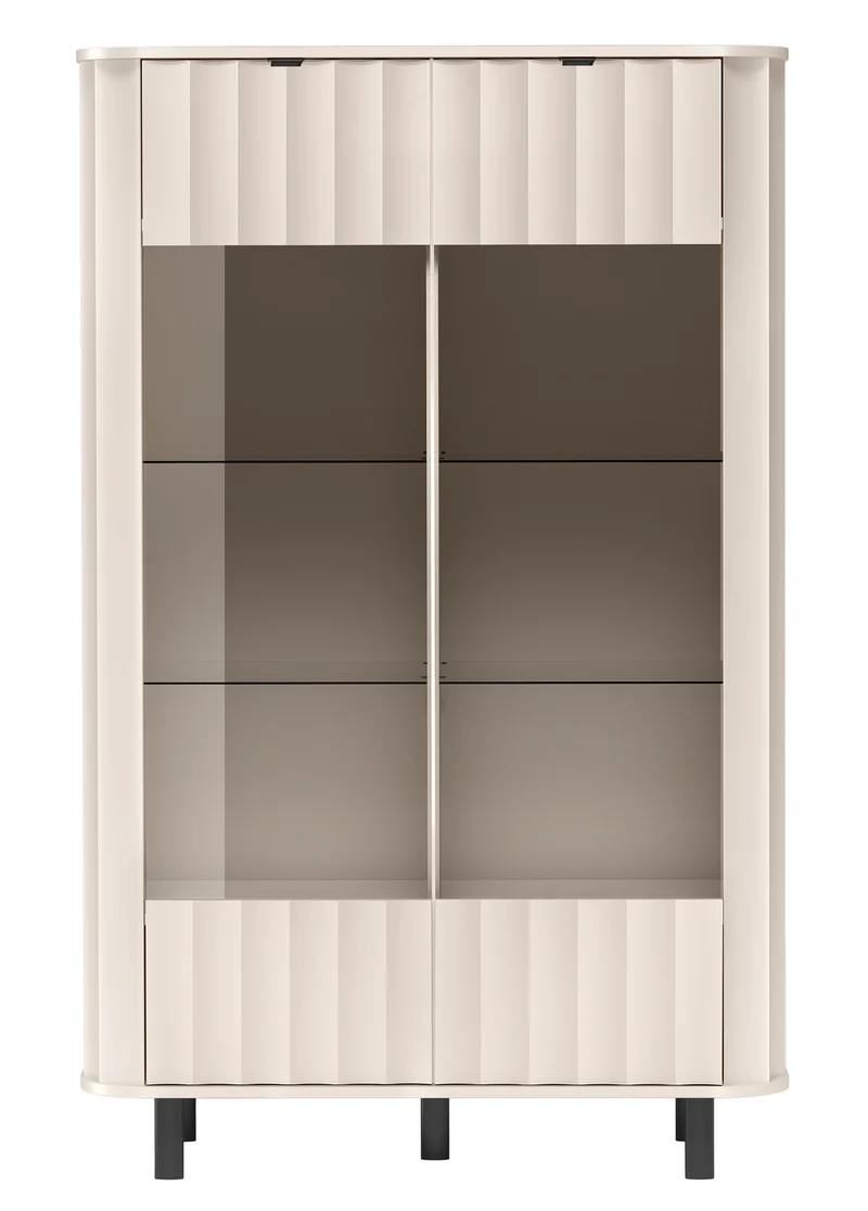 Novado Niedriger Schrank mit zwei Türen, 98 cm, Kaschmirfarbe