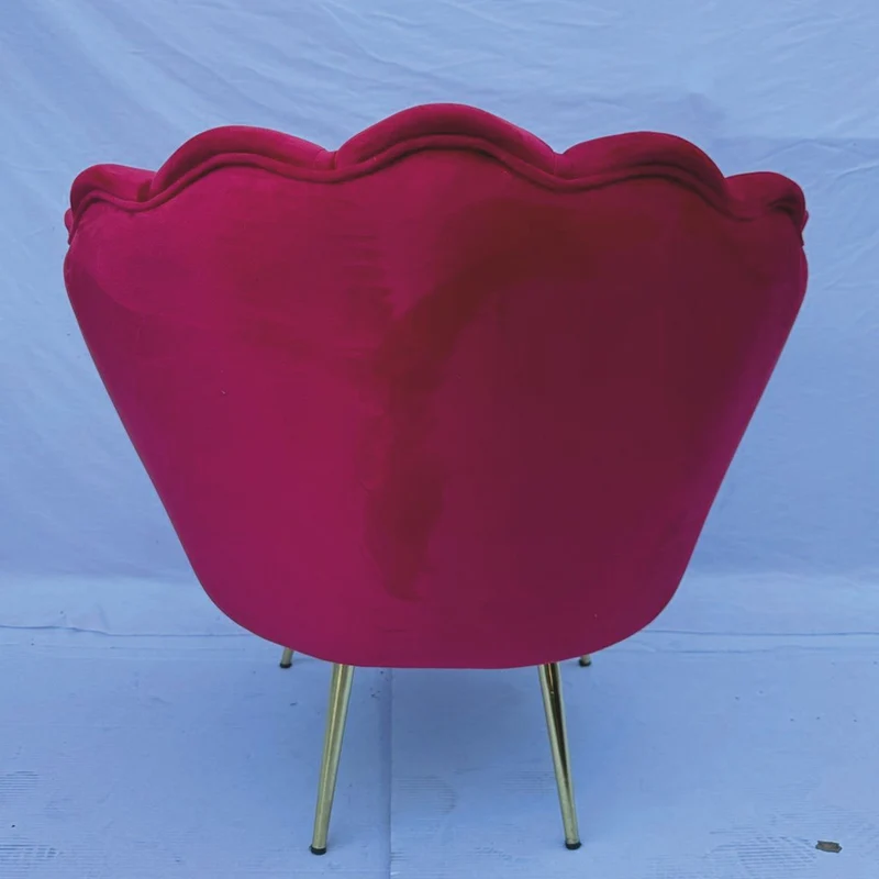 Casa Padrino Luxus Designer Sessel Bordeauxrot / Gold - Luxus Möbel