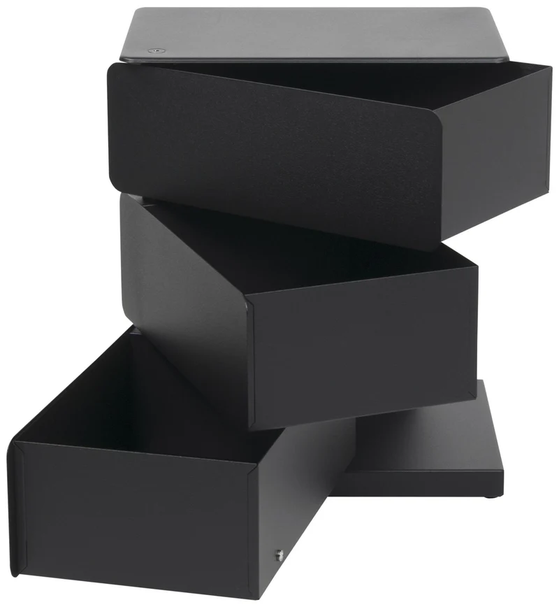Spinder JOEY 3 Dresser: Minimalistischer Stahl-Schrank, Schwarz