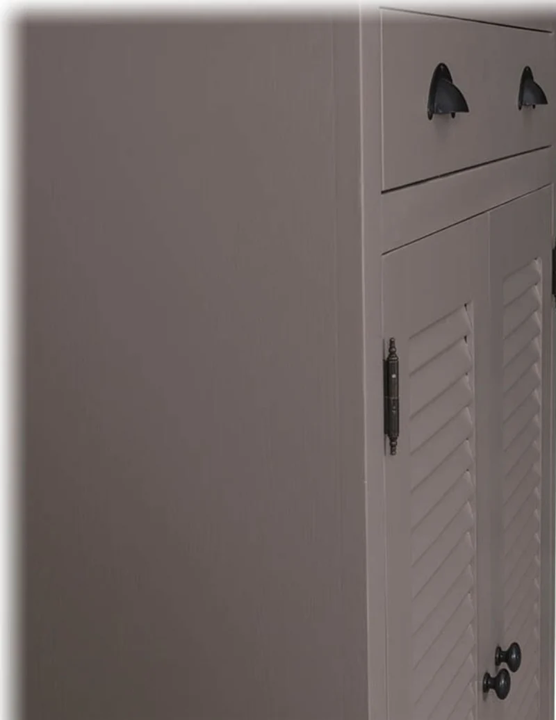 Casa Padrino Landhausstil Kommode aus Kiefernholz in Grau, 85 x 37 x H. 120 cm