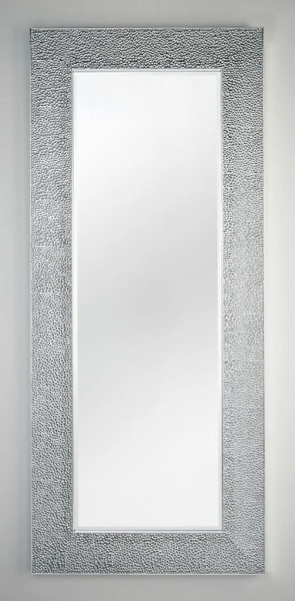 Casa Padrino Wohnzimmer Spiegel Silber 76 x H. 176 cm - Luxus Kollektion