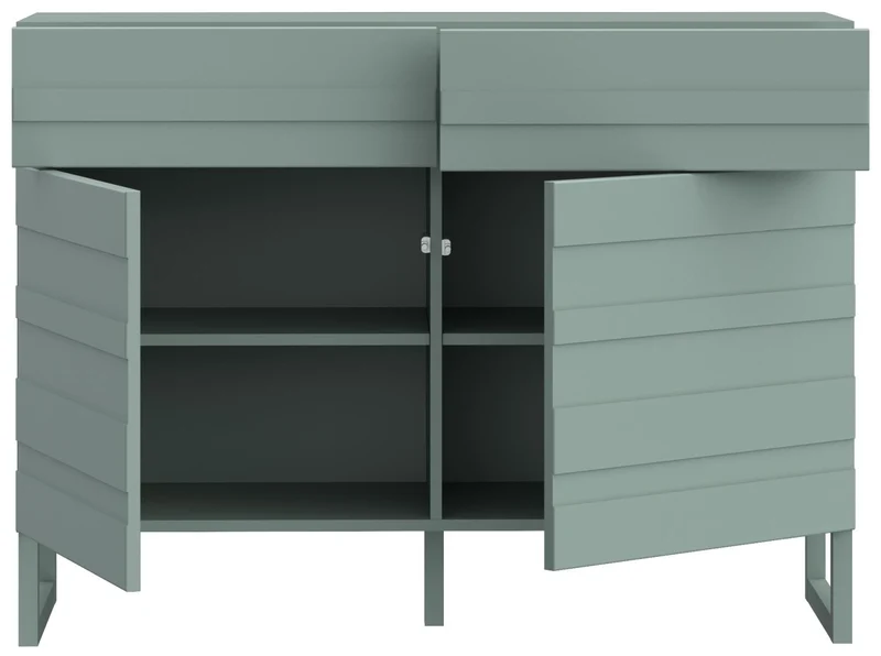 Sideboard Komode BRETANIA mit 2 Türen Weiß oder Salbei