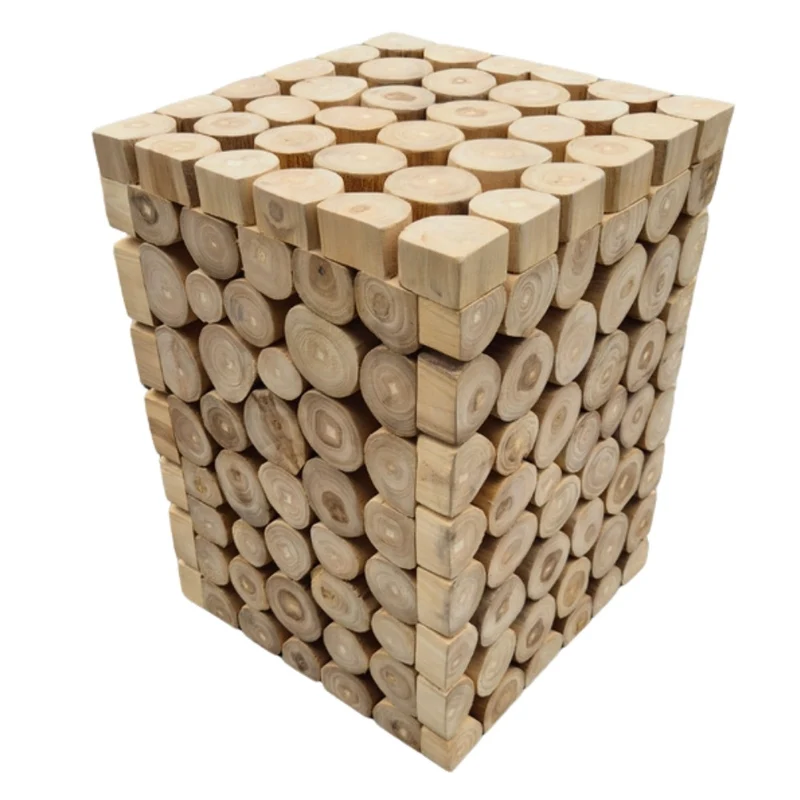 Beistelltisch NICO Teakholz nachhaltig Holztisch 45cm Nachttisch