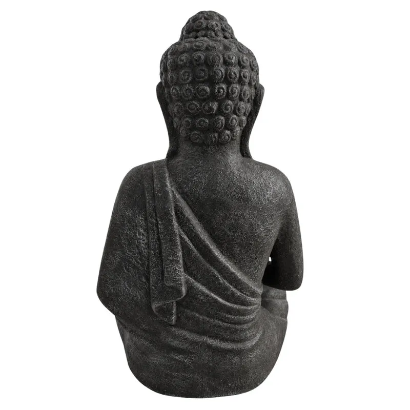 Dekorative Figur BUDDHA PROTECT 80cm antik-schwarz Garten Indoor