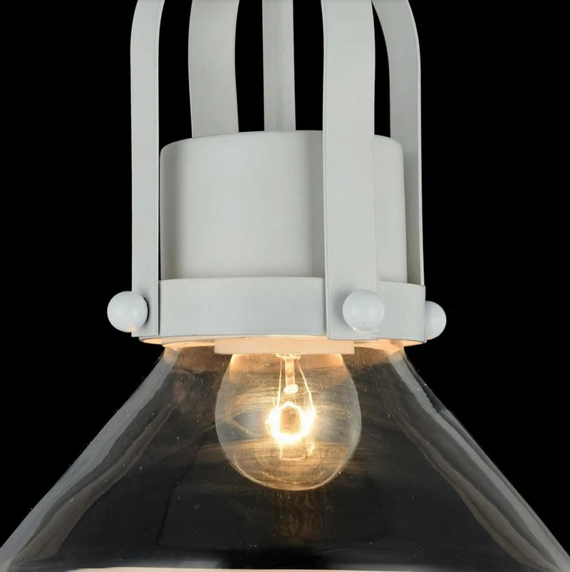 Casa Padrino Luxus Pendelleuchte / Hängeleuchte Weiß Ø 18,5 x H. 23 cm - Leuchten & Lüster