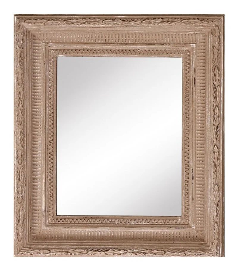 Casa Padrino Barock Spiegel Beige 32 x H. 37 cm - Wohnzimmer Accessoires im Barockstil