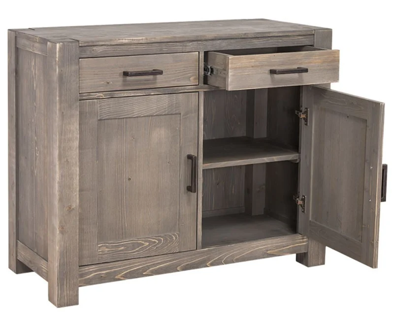 Casa Padrino Landhausstil Kommode aus Massivholz in Dunkelbraun 110 x 47 x H. 90 cm
