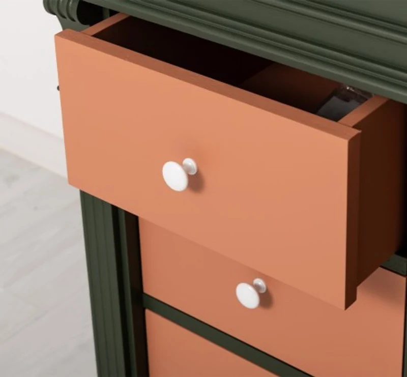 Casa Padrino Schrank im Landhausstil mit 1 Tür und 3 Schubladen, 103 x 51 x 91 cm