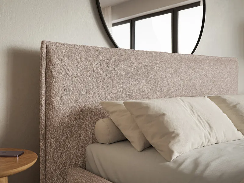 Polsterbett 180x200 cm Softie dunkelbeige Chenille