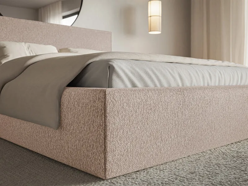 Polsterbett 180x200 cm Softie dunkelbeige Chenille