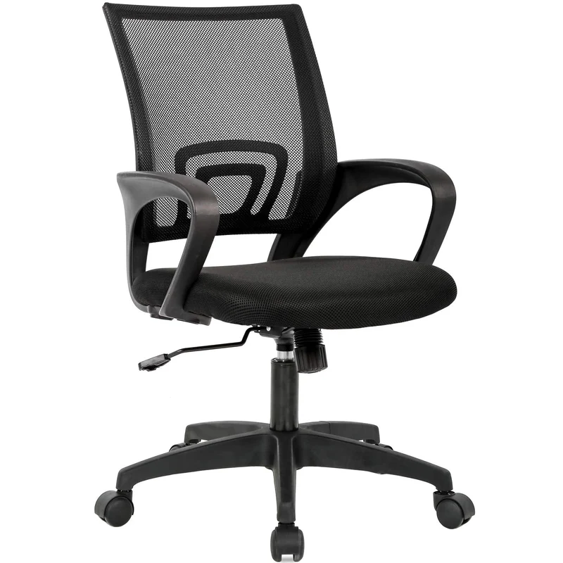 BestOffice Home Office Chair Ergonomic Desk Chair Mesh Computer Chair with Lumbar Support Armrest Executive Rolling Swivel Adjustable Mid Back Task Chair for Women Adults, Black (Black) 🍁 All In One Marketplace Canada