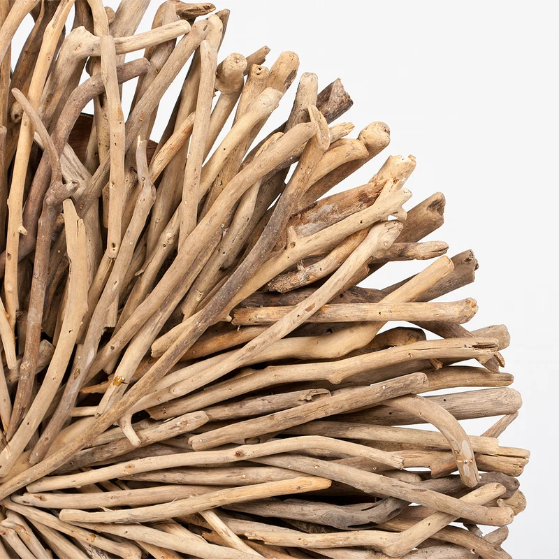 Wand-Deko-Objekt BULAT Natural Ø ca. 70cm Treibholz Wandbild