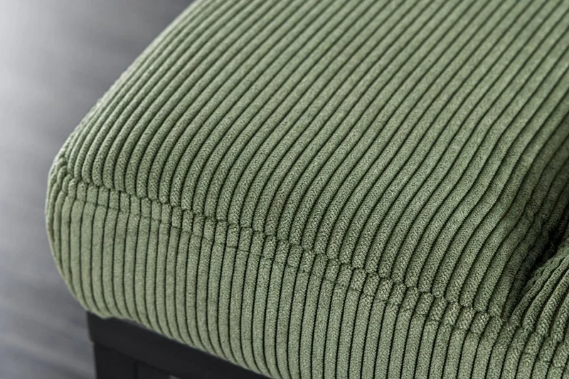 Elegante Sitzbank PLANO 80cm grün Cord