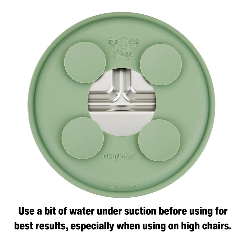 PandaEar 3 Pack Stainless Steel Baby Plates with Suction, Divided Toddler Plate for Baby Led Weaning Supplies, Non-Slip Suction Plates Baby Feeding Set, Dishwasher Safe (Blue/Green/Brown) 🍁 All In One Marketplace Canada